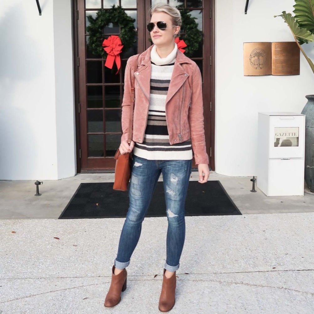 BlankNYC Suede Moto Jacket